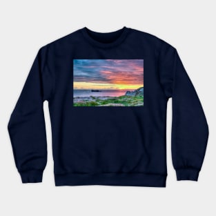 Sunset Seascape in France Crewneck Sweatshirt